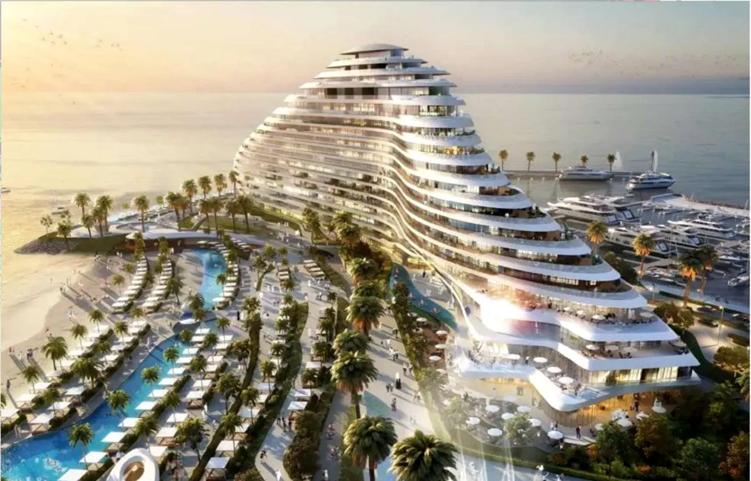 Marsa Al Arab hotel development where Interior Build delivered decorative metal works